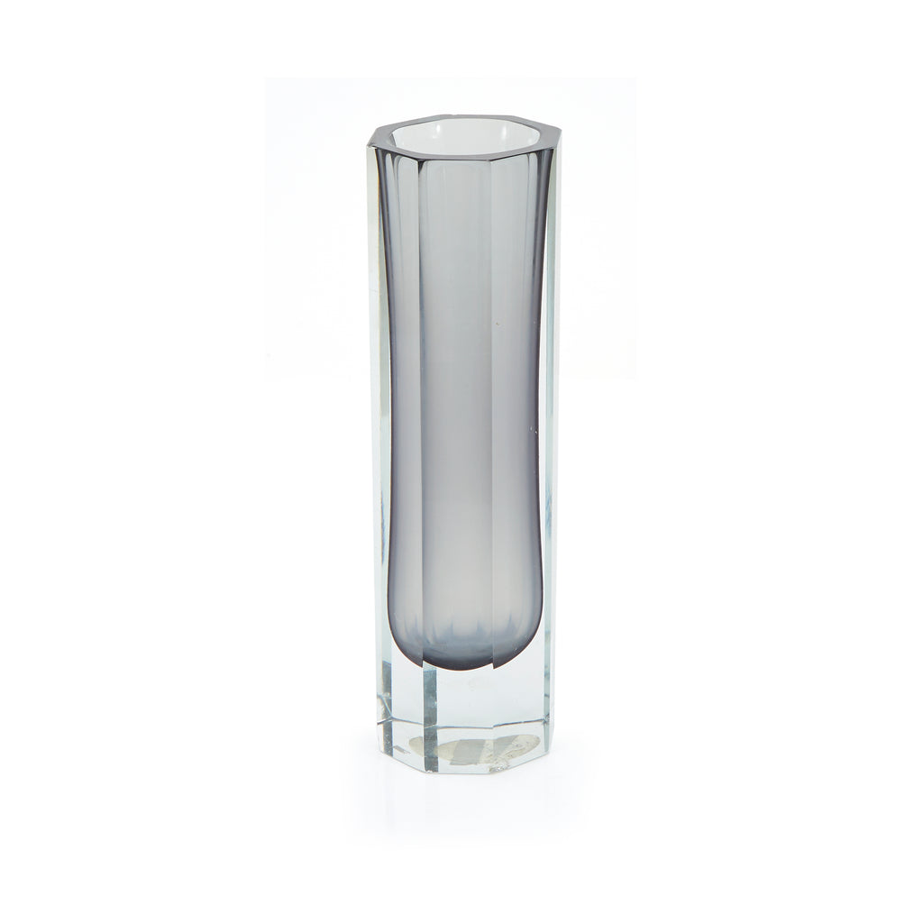 Glass Octagonal Thin Vase (A+D)
