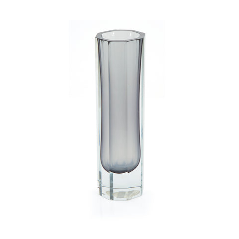 Glass Octagonal Thin Vase (A+D)