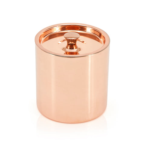 Copper Shiny Lidded Jar (A+D)