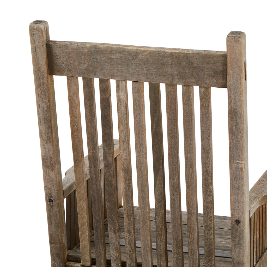 Wood Rustic Square Arm Chair