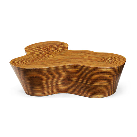 Wood Organic Shape Coffee Table