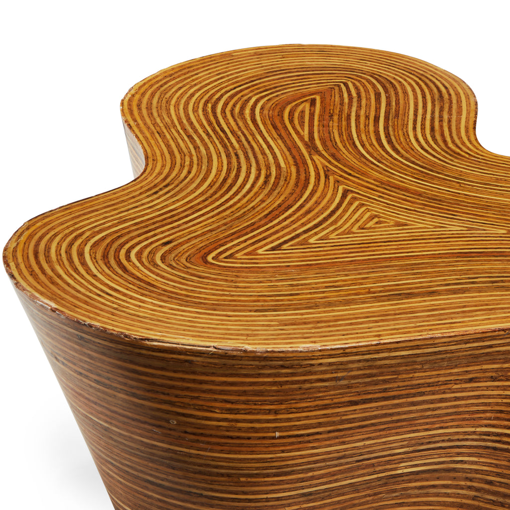 Wood Organic Shape Coffee Table