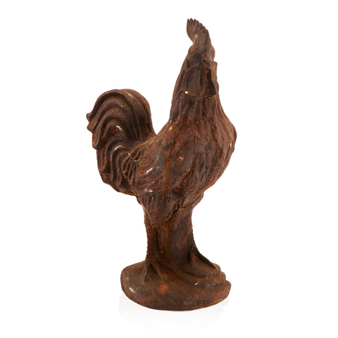 Brown Rooster Statue