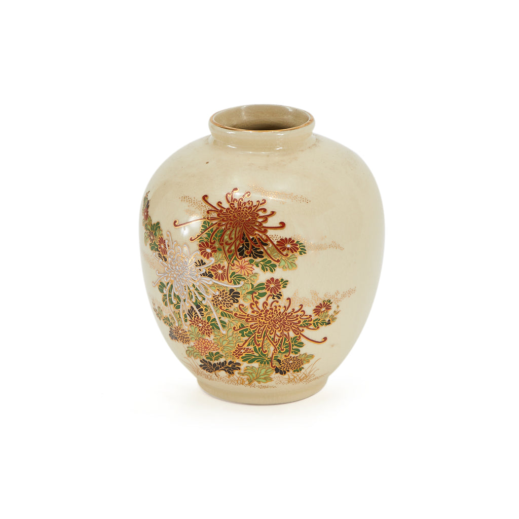 Chrysanthemum Flower Patterned Vase