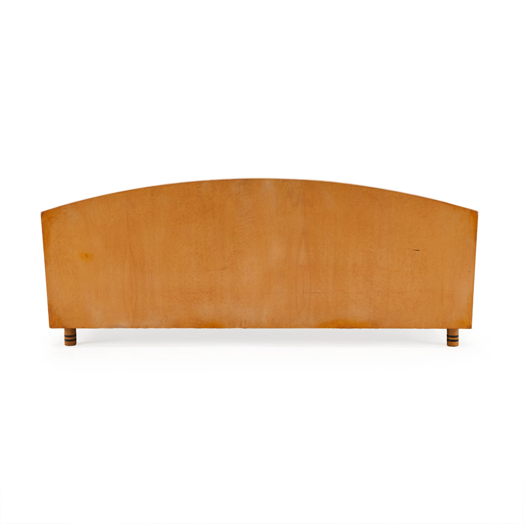Italian Birdseye Maple Deco Biedermeier Sofa