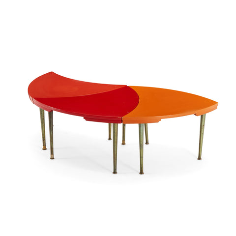 Red and Orange Assembling End/Coffee Table