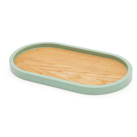 Aqua Trim Wood Tray (A+D)