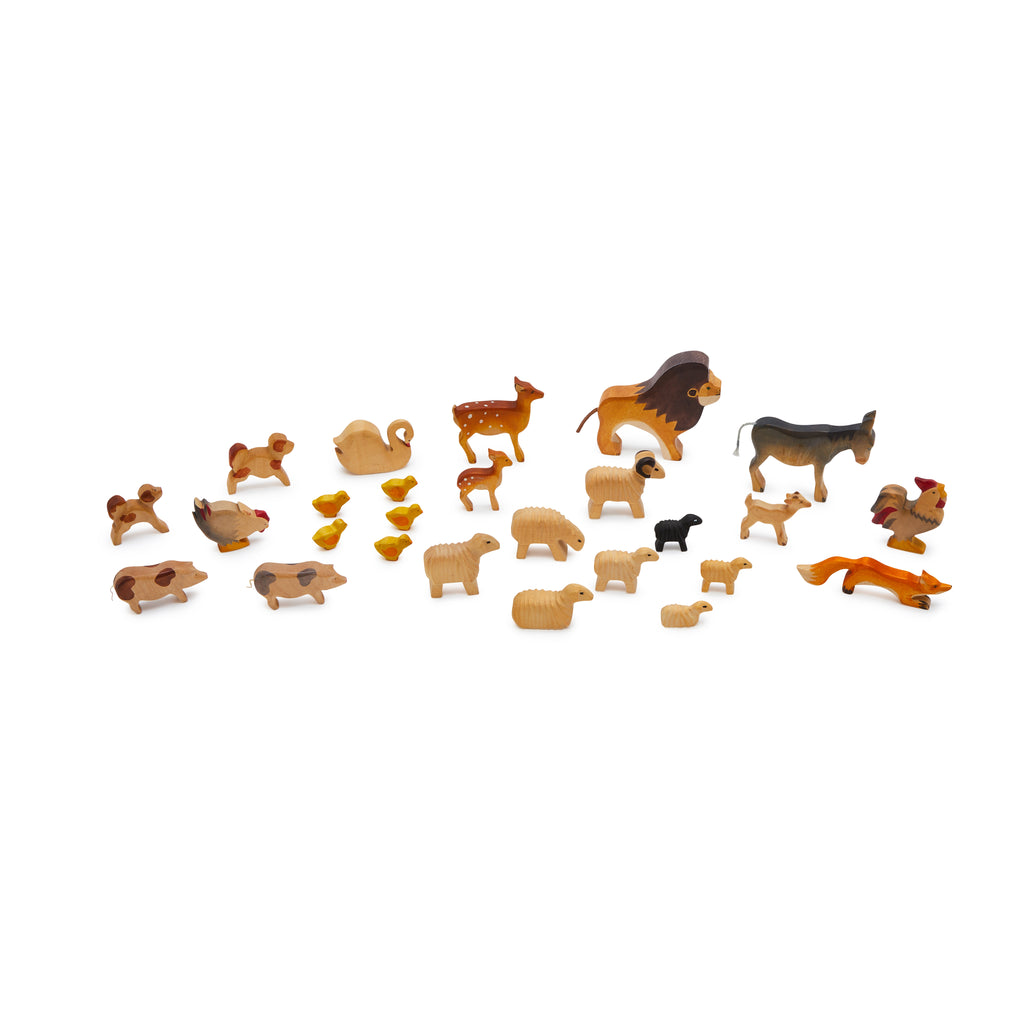 Miniature Wooden Animals (A+D)