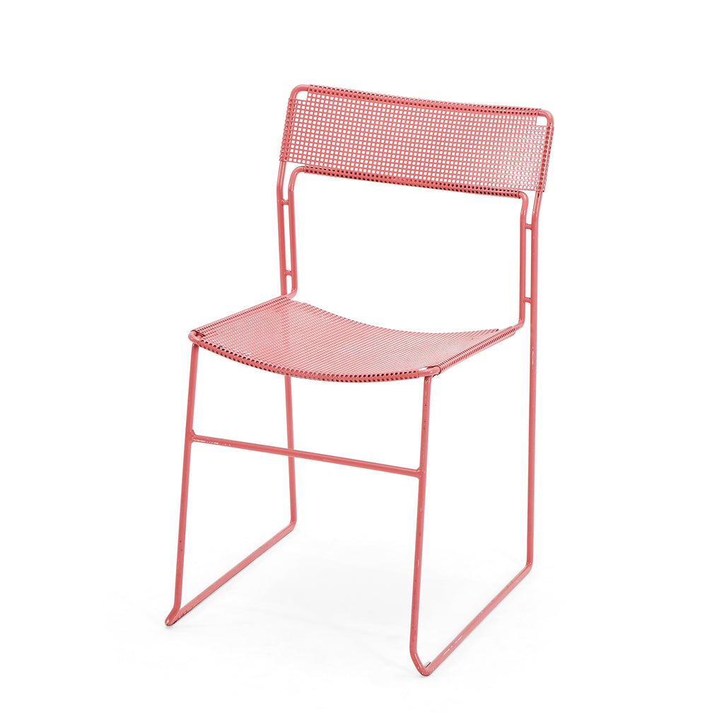 Arrben Sultana Perforated Metal Pink Outdoor Chair