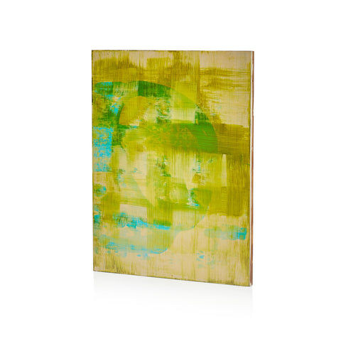 1050 (A+D) Lime Turquoise Abstract Art