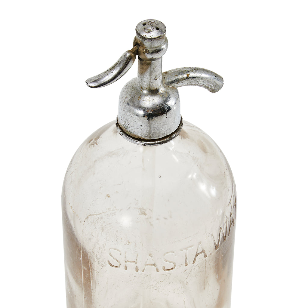 Vintage Glass Shasta Water Seltzer Bottle