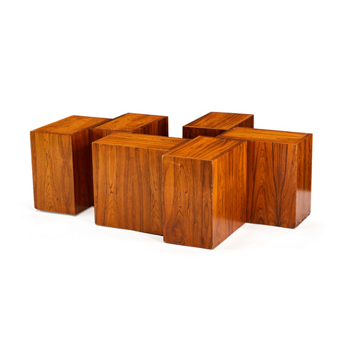 Abstract Modern Wood Coffee Table