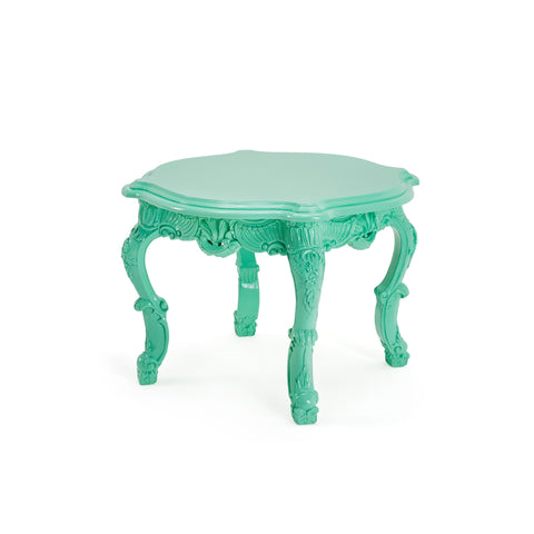 Small Teal Painted Decorative Wood Table