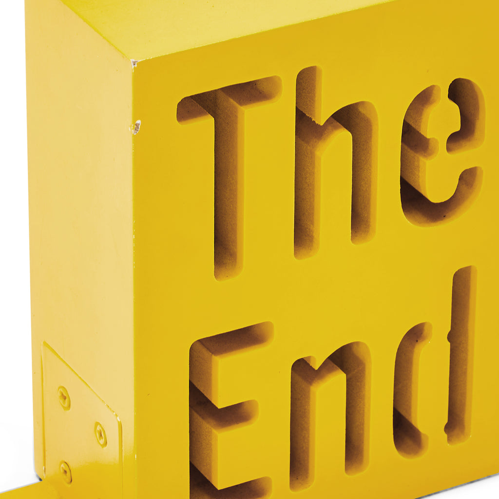 Yellow "The End" Bookend