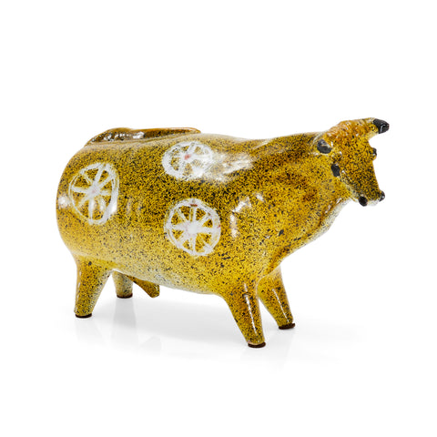 Yellow Ceramic Alfaraz Bull