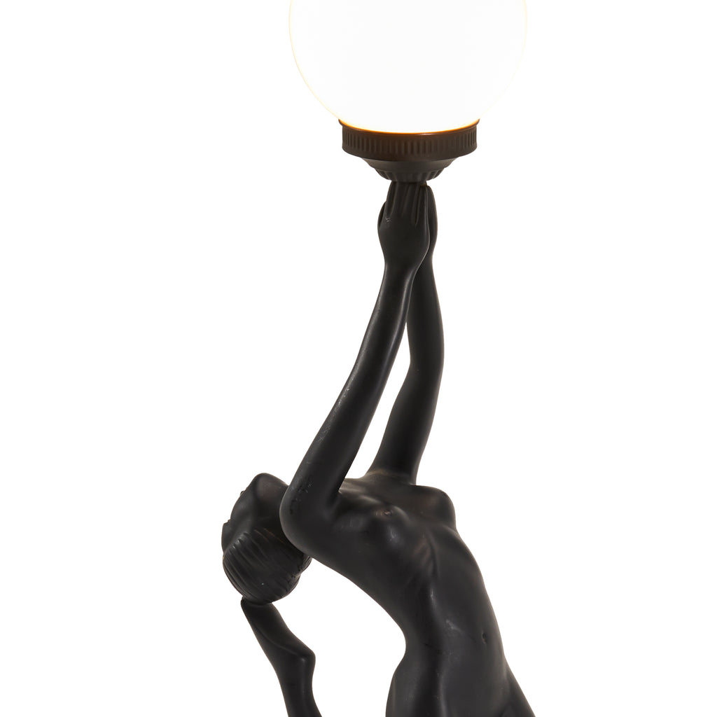 Black Female Figure Desk Lamps