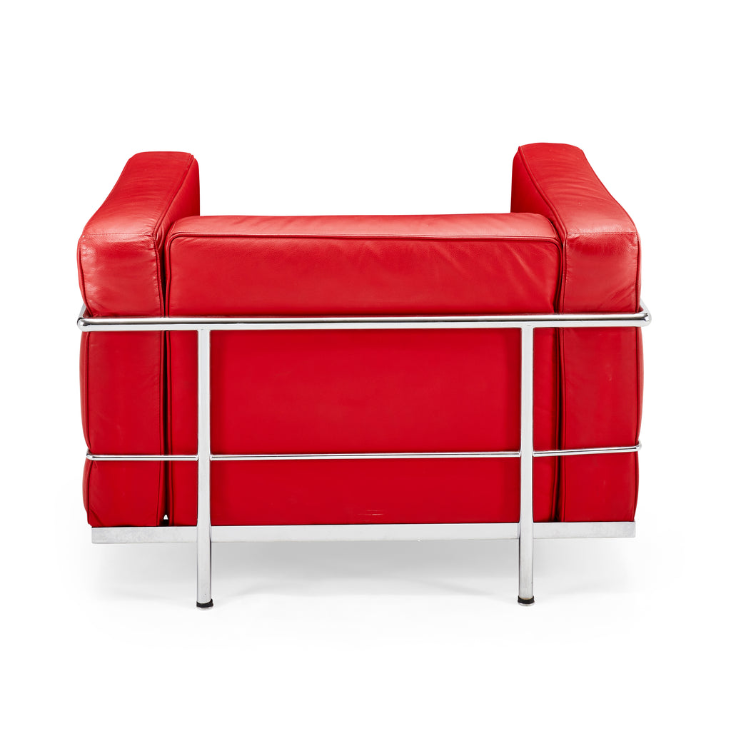 Le Corbusier Club Arm Chair - Red Leather