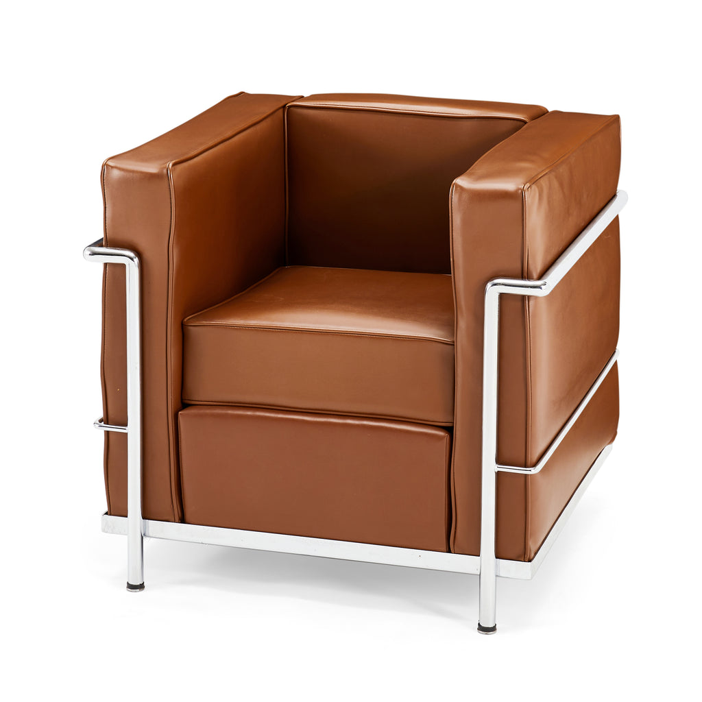 Brown Le Corbusier Style Petit Commfort Chair