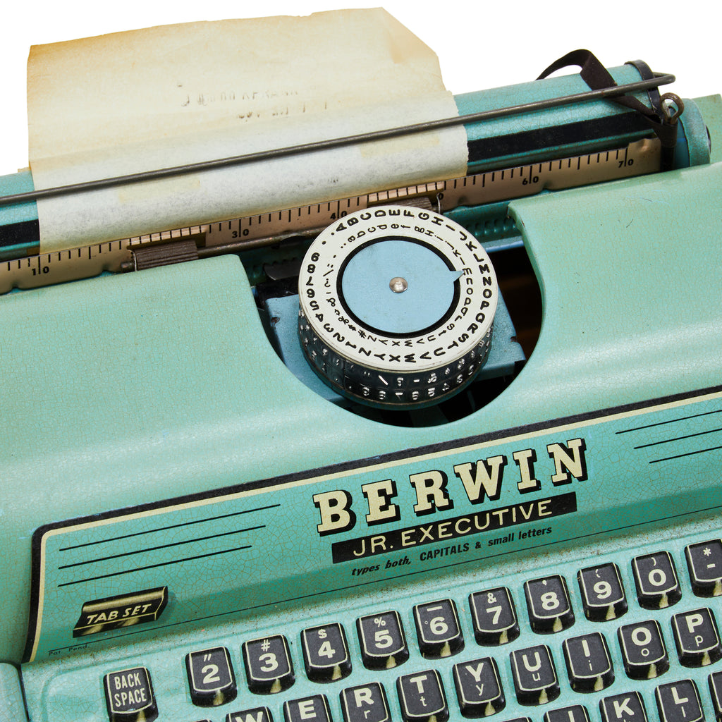 Berwin Jr. Executive Blue Typewriter