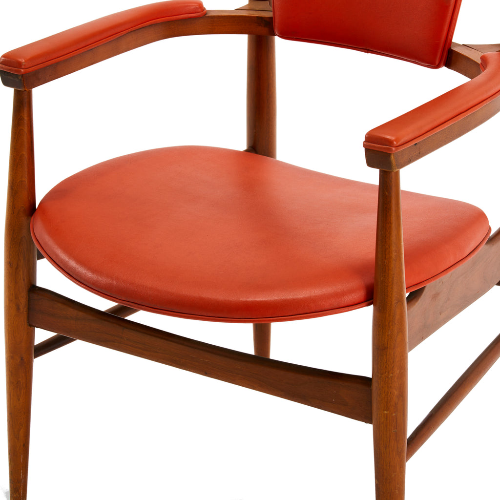 Danish Modern Arm Chair - Burnt Orange
