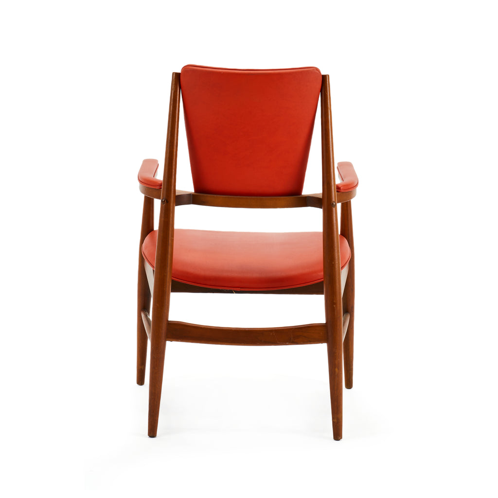 Danish Modern Arm Chair - Burnt Orange