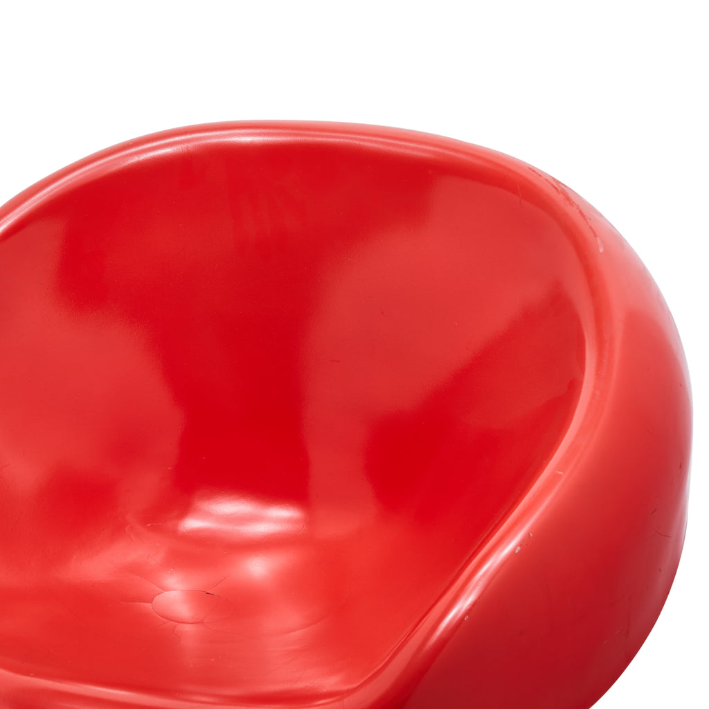 Red Eero Aarnio Pastil Round Chair