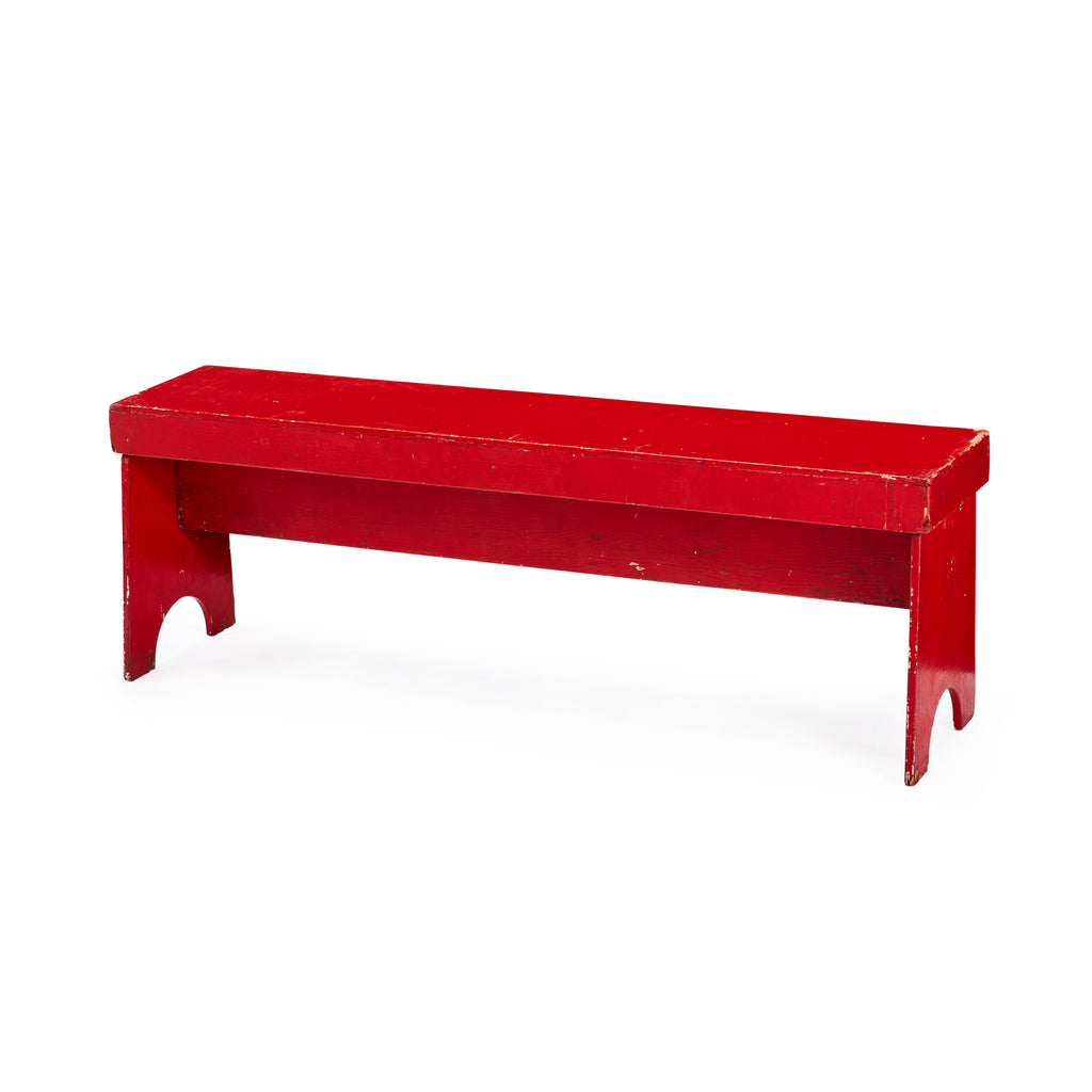 Red Wood Bench