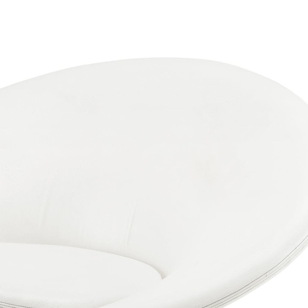 White Halo Ring Chair