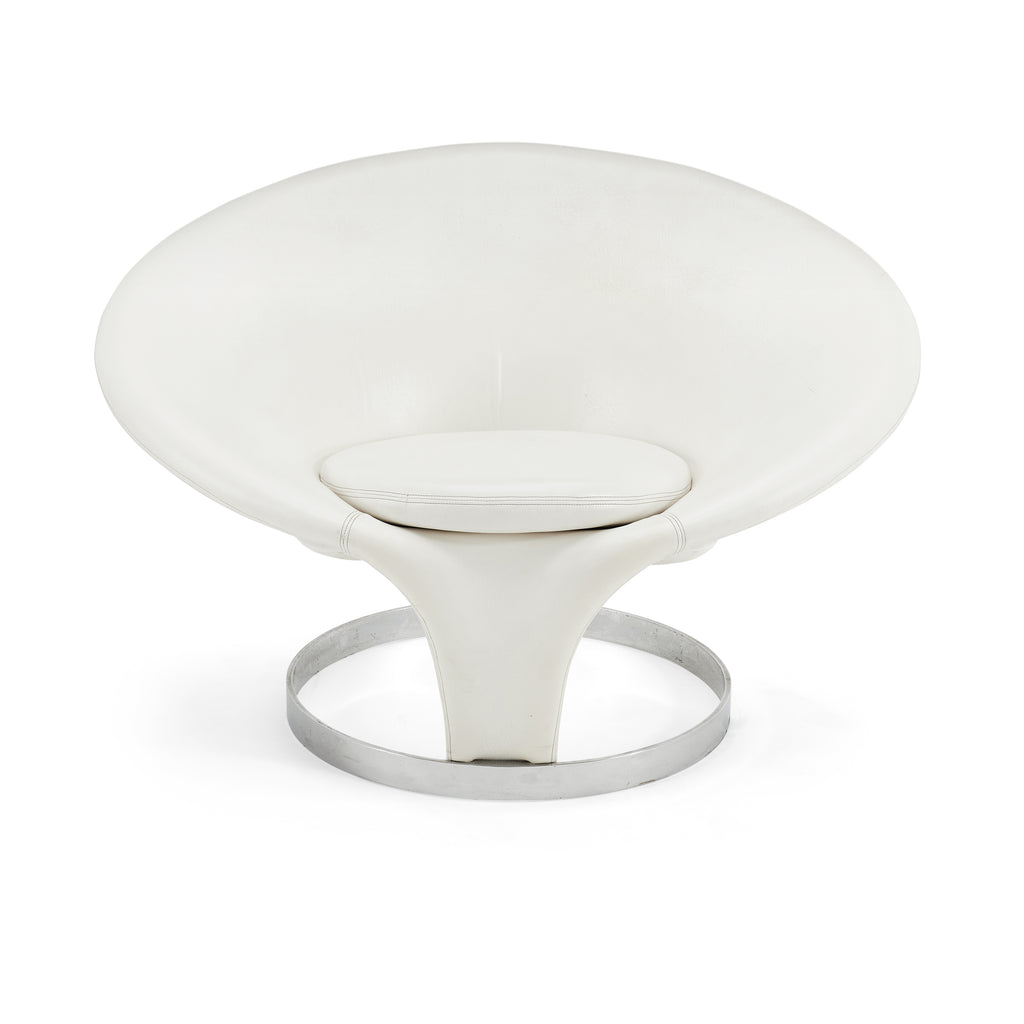 White Halo Ring Chair