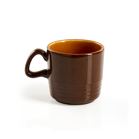 Small Brown and Yellow Mug