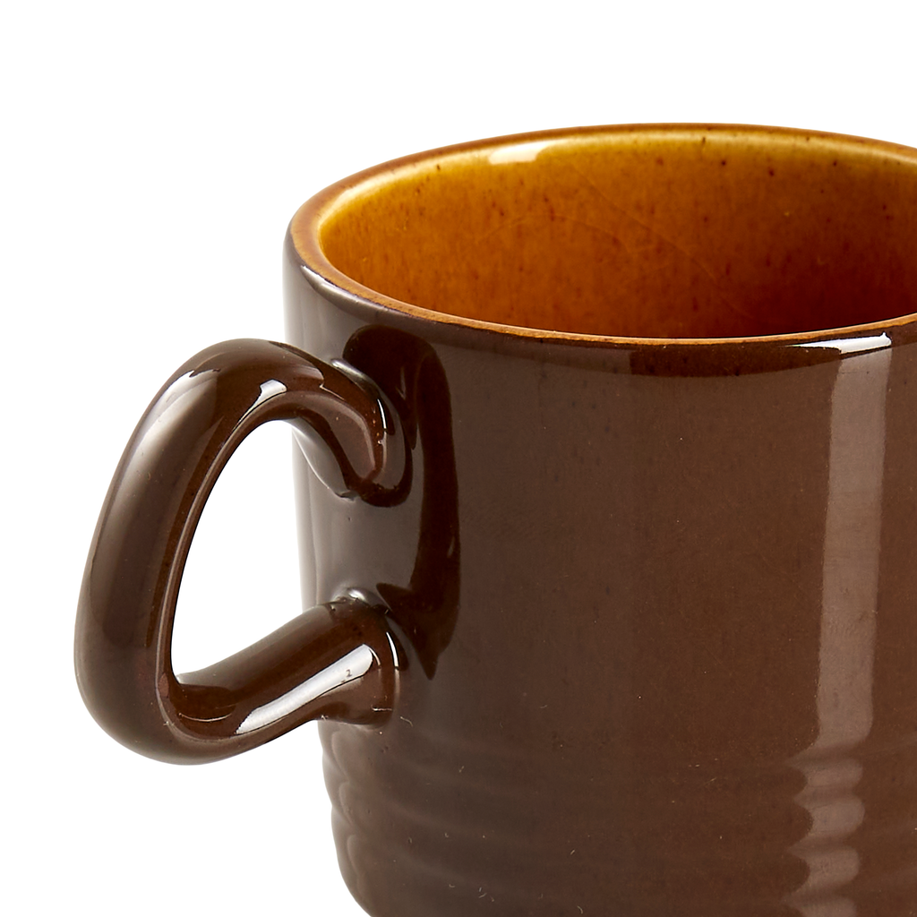 Small Brown and Yellow Mug
