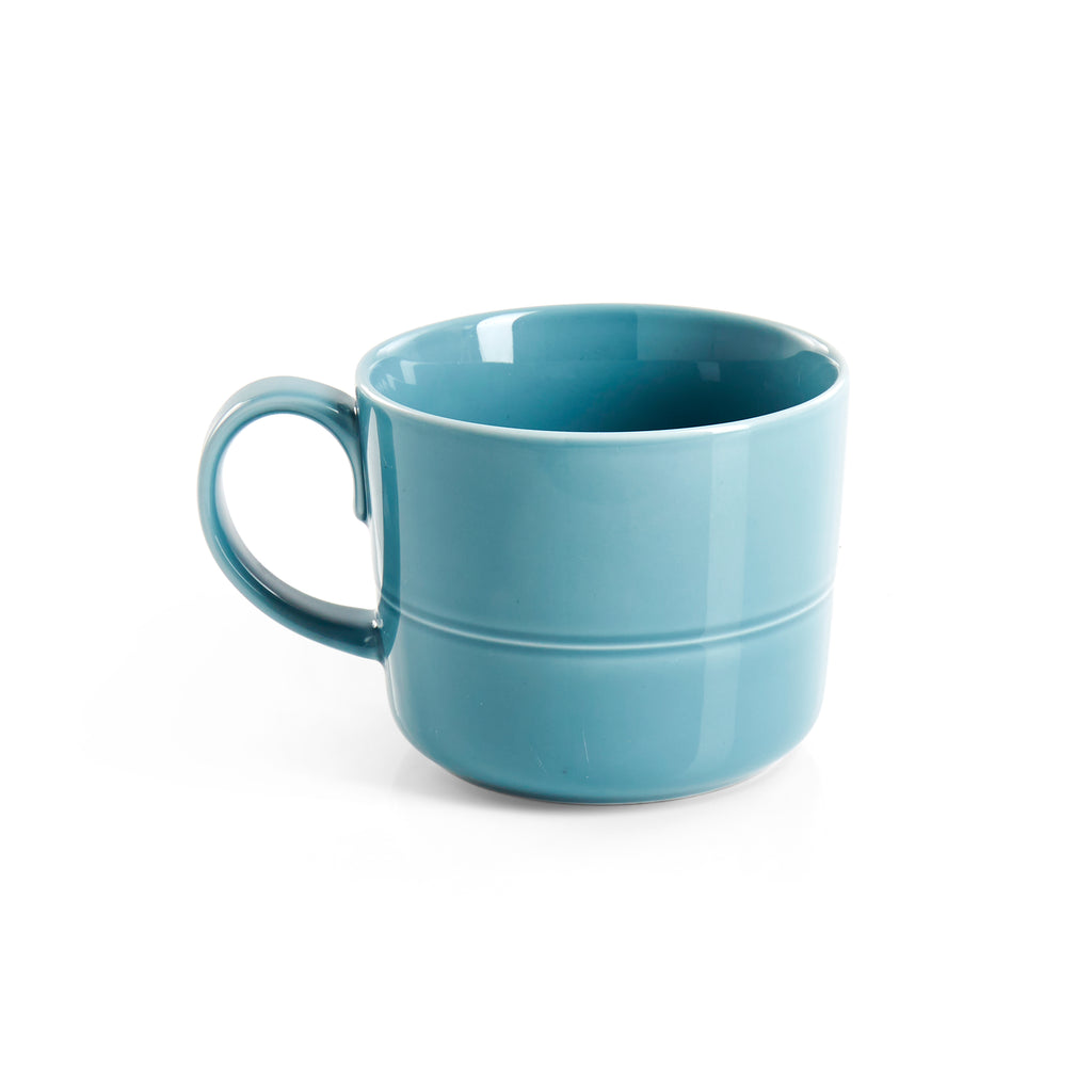 Blue Glazed Ceramic Mug