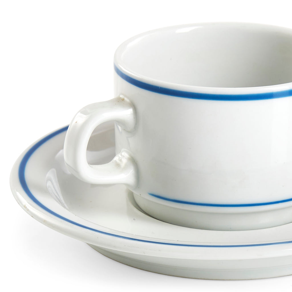 White Porcelain Tea Cup and Saucer
