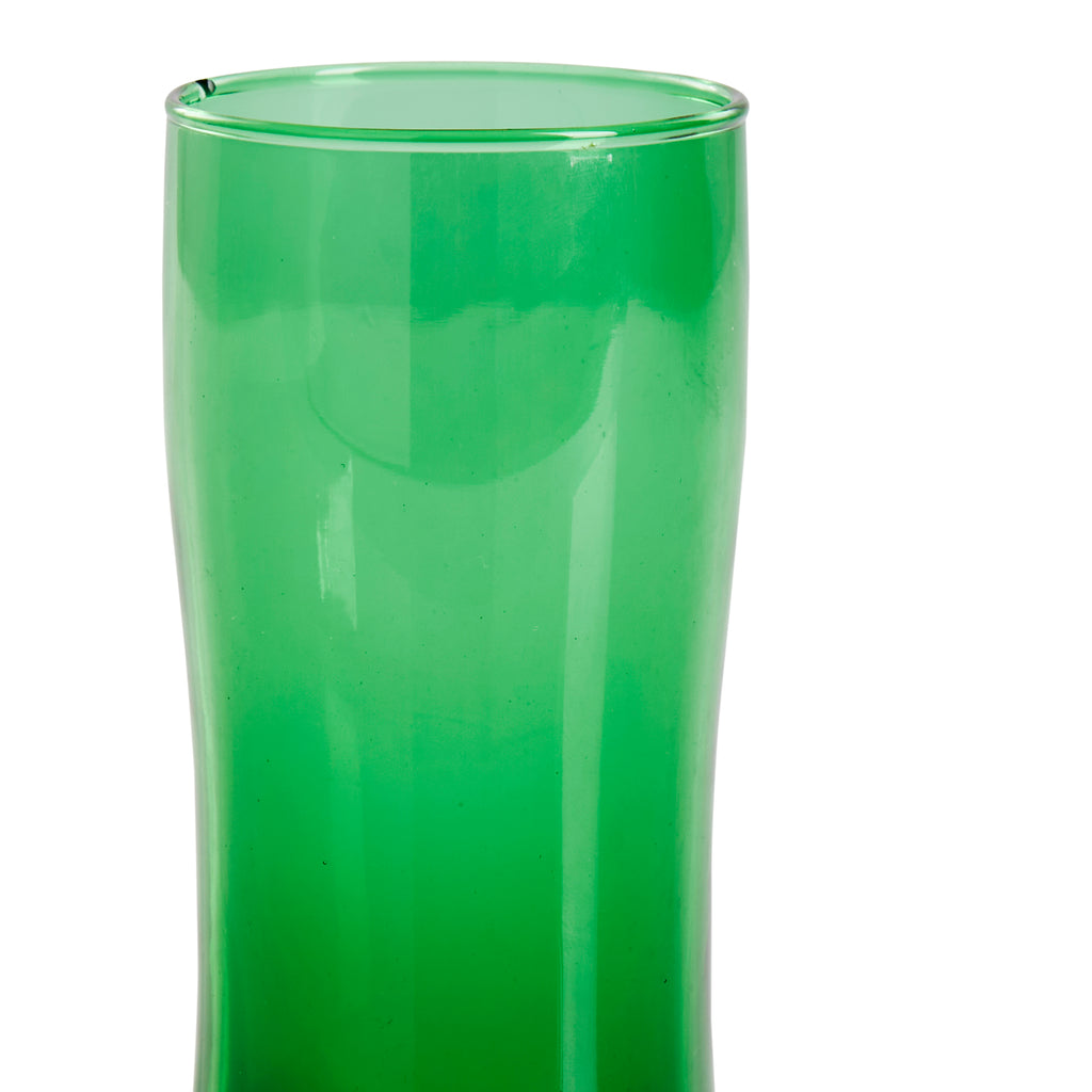 Tall Green Glass Cup