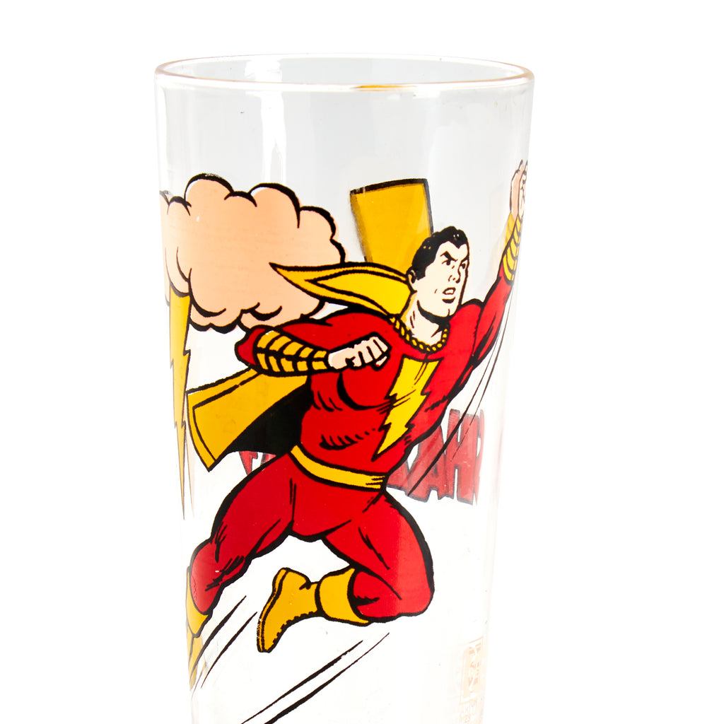Shazam Retro Glass Cup
