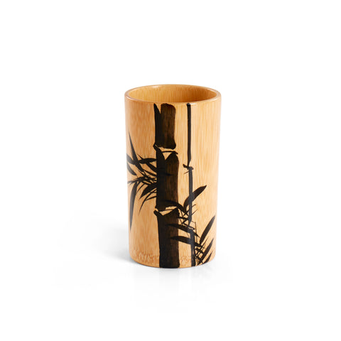 Wood Cup w/ Bamboo Print