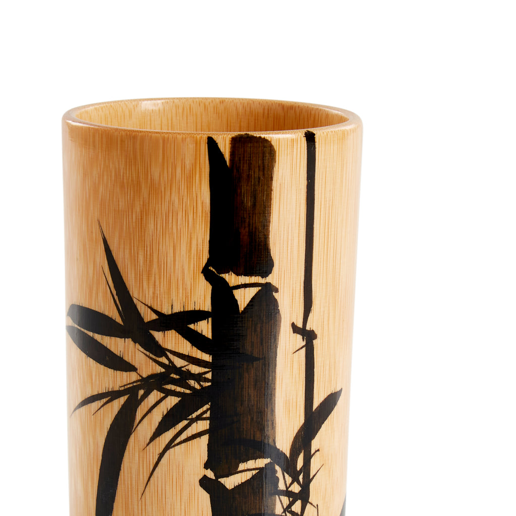 Wood Cup w/ Bamboo Print