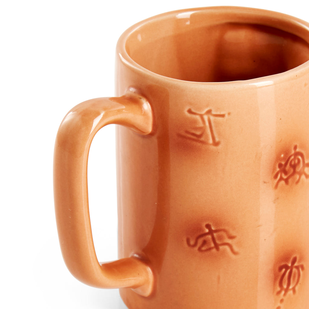 Brown Tiki Man Ceramic Mug