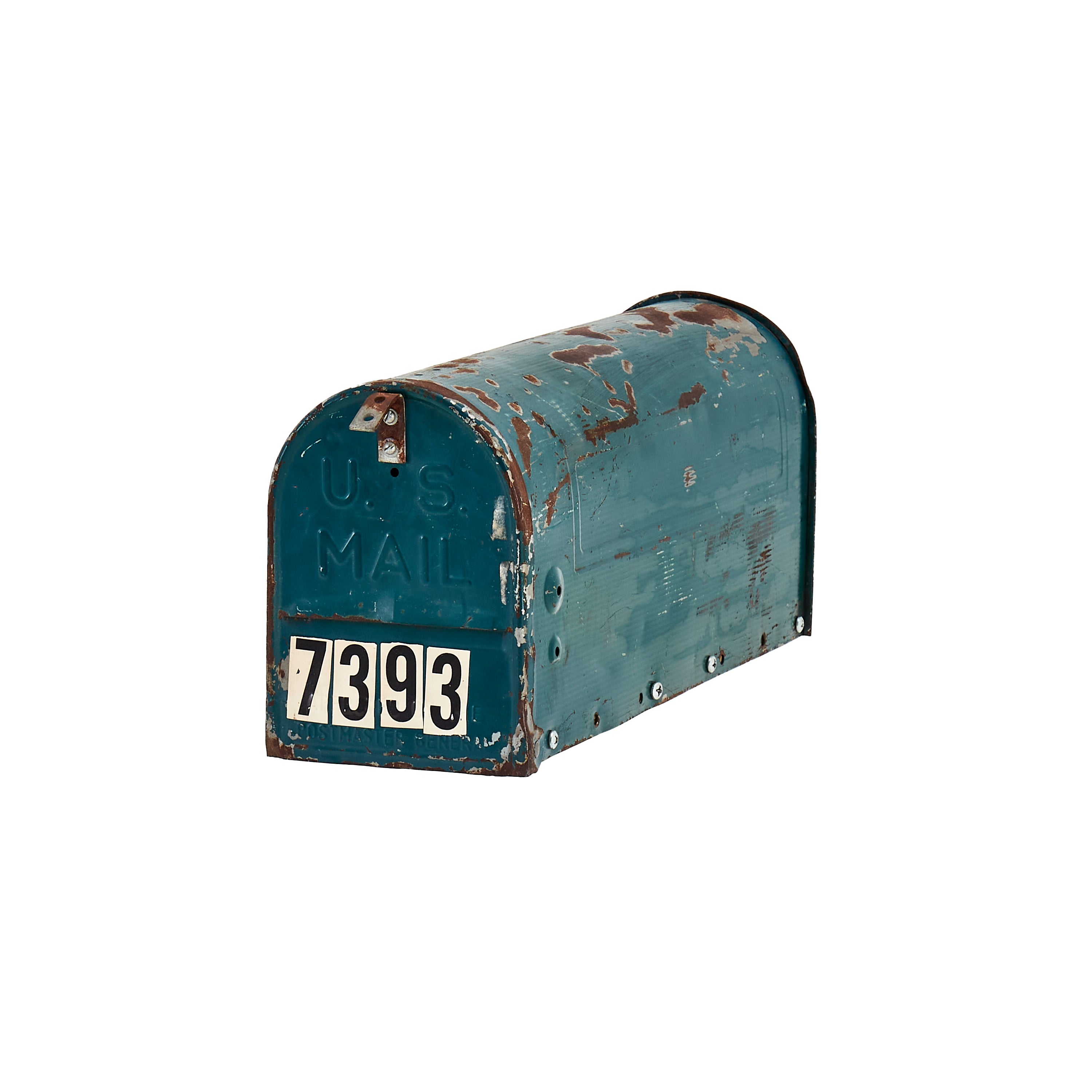 Blue Rusted Mailbox - Gil & Roy Props