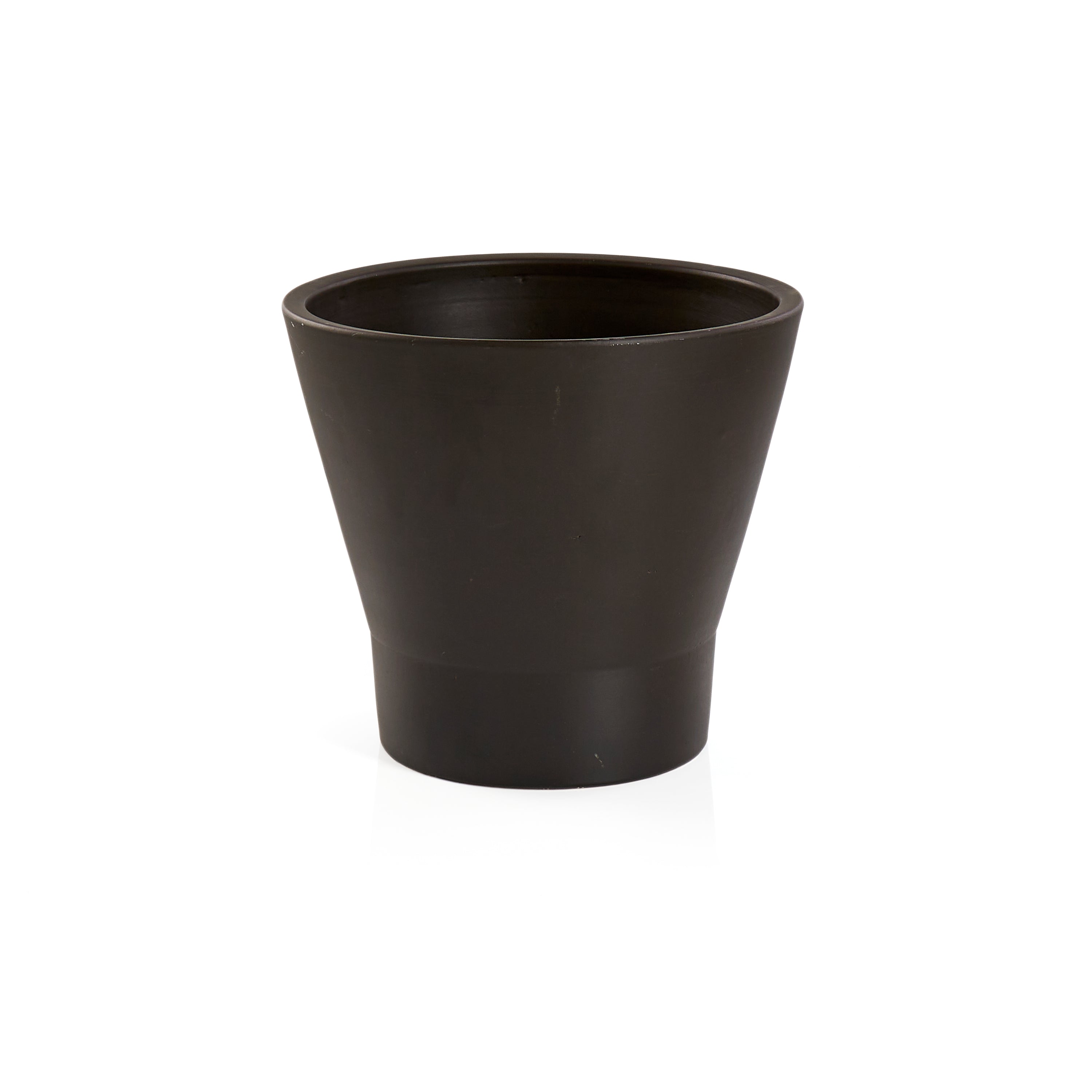 Black Ceramic Planter Gil Roy Props black-ceramic-planter-gil-roy-props