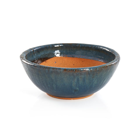 Blue Ceramic Planter Bowl