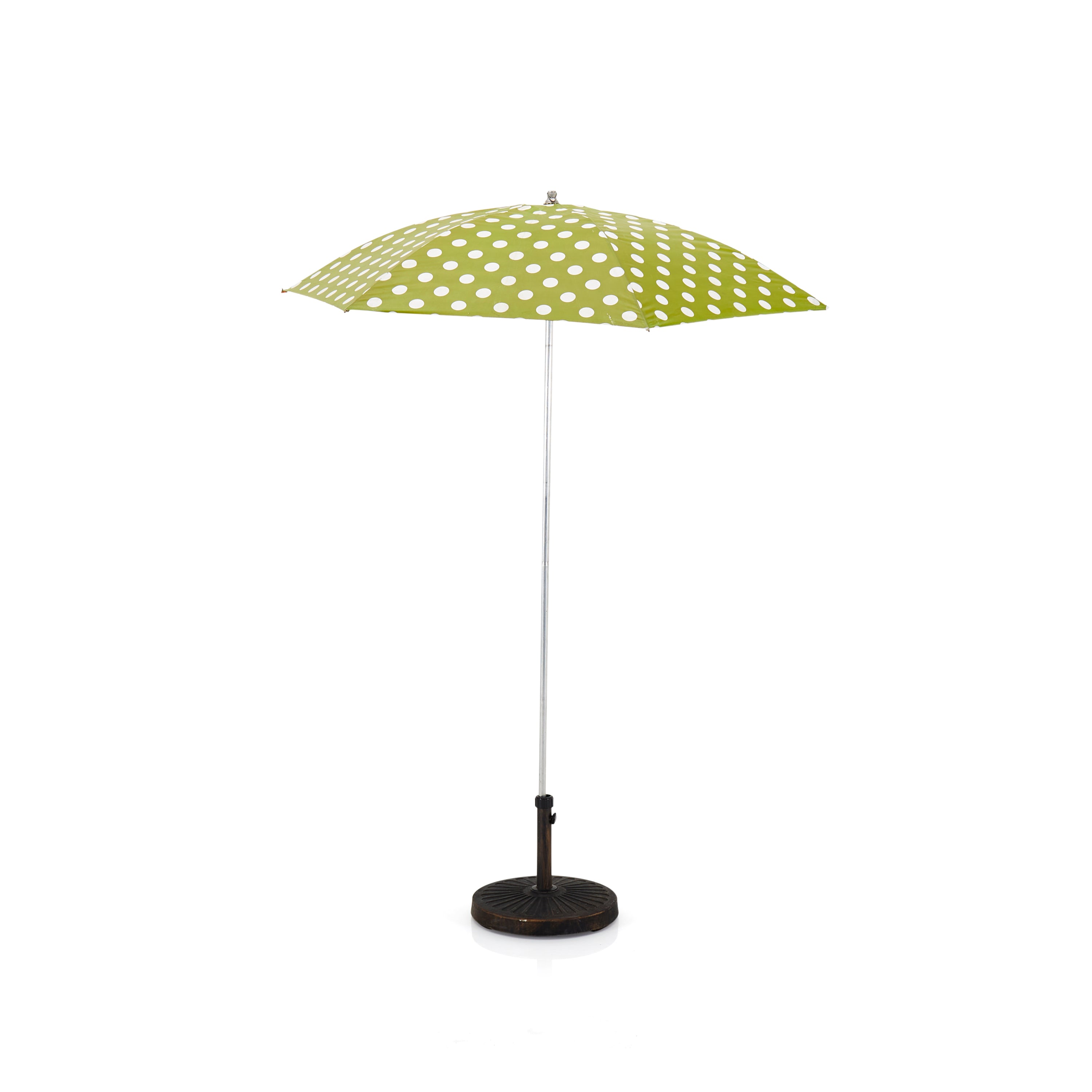 dot patio umbrella Green Polka Dot Patio Umbrella with Base