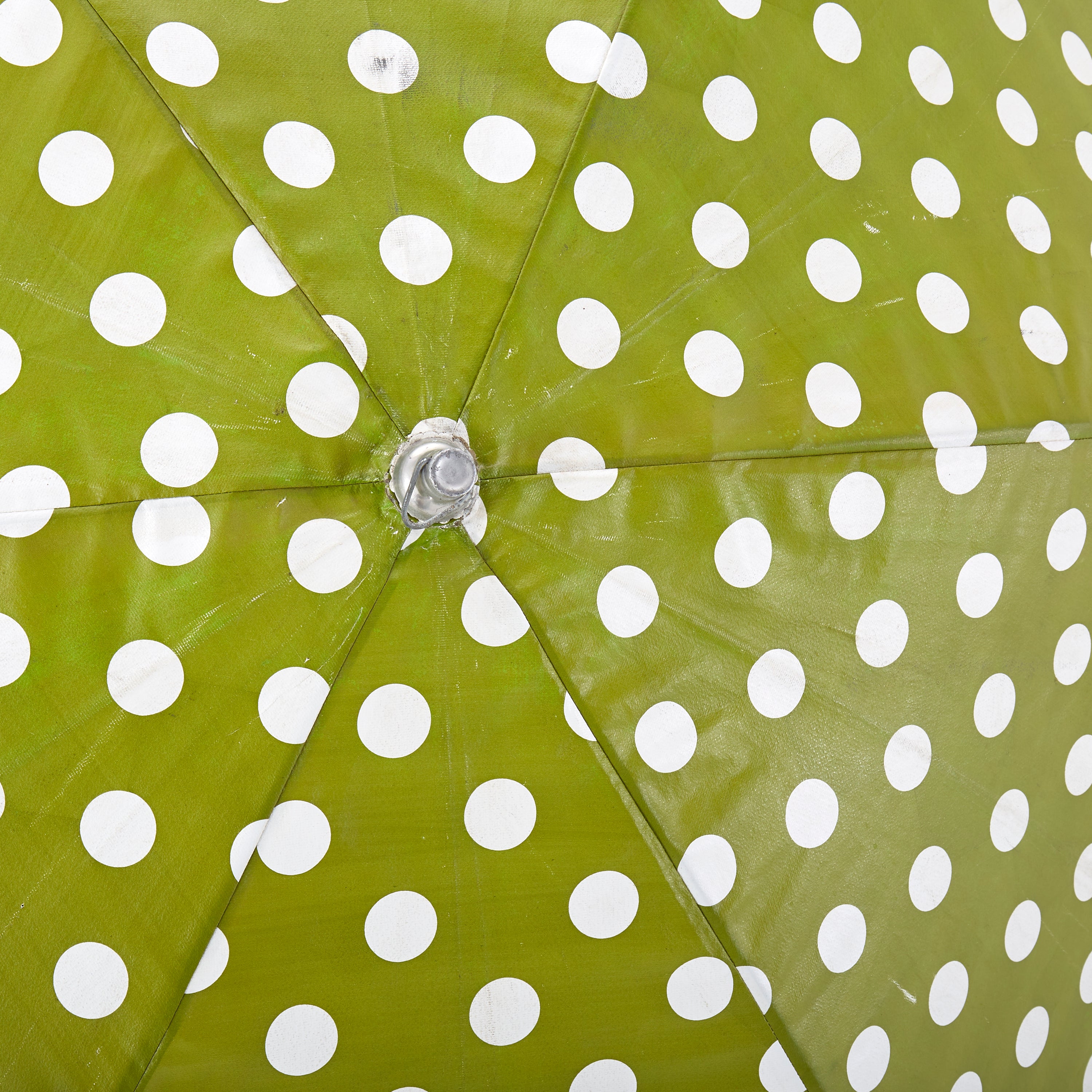 green patterned patio umbrella Green Polka Dot Patio Umbrella with Base