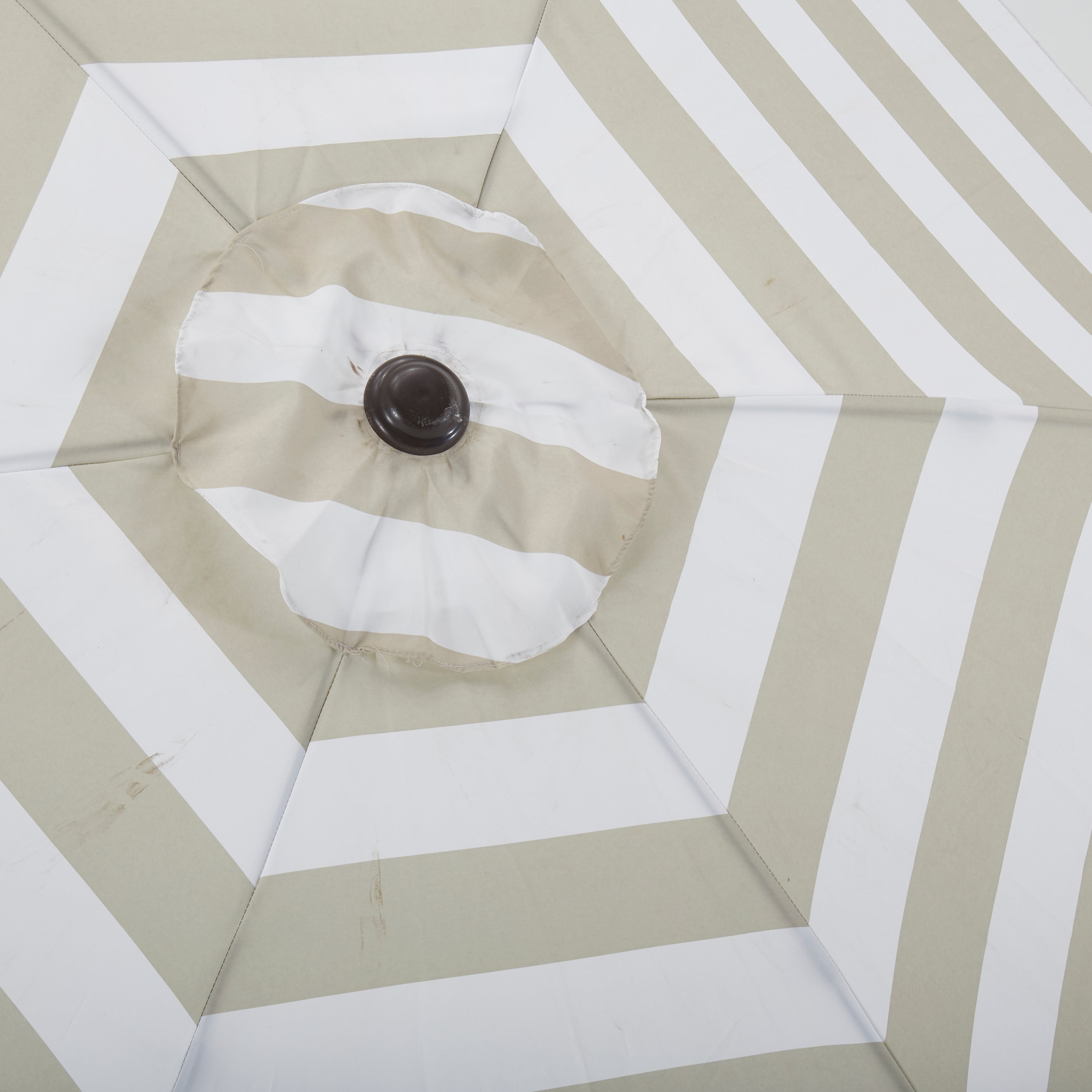 gray and white patio umbrella Gray and White Striped Patio Umbrella