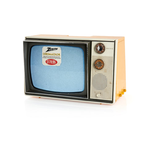 Zenith Chromacolor Television with Price Sticker