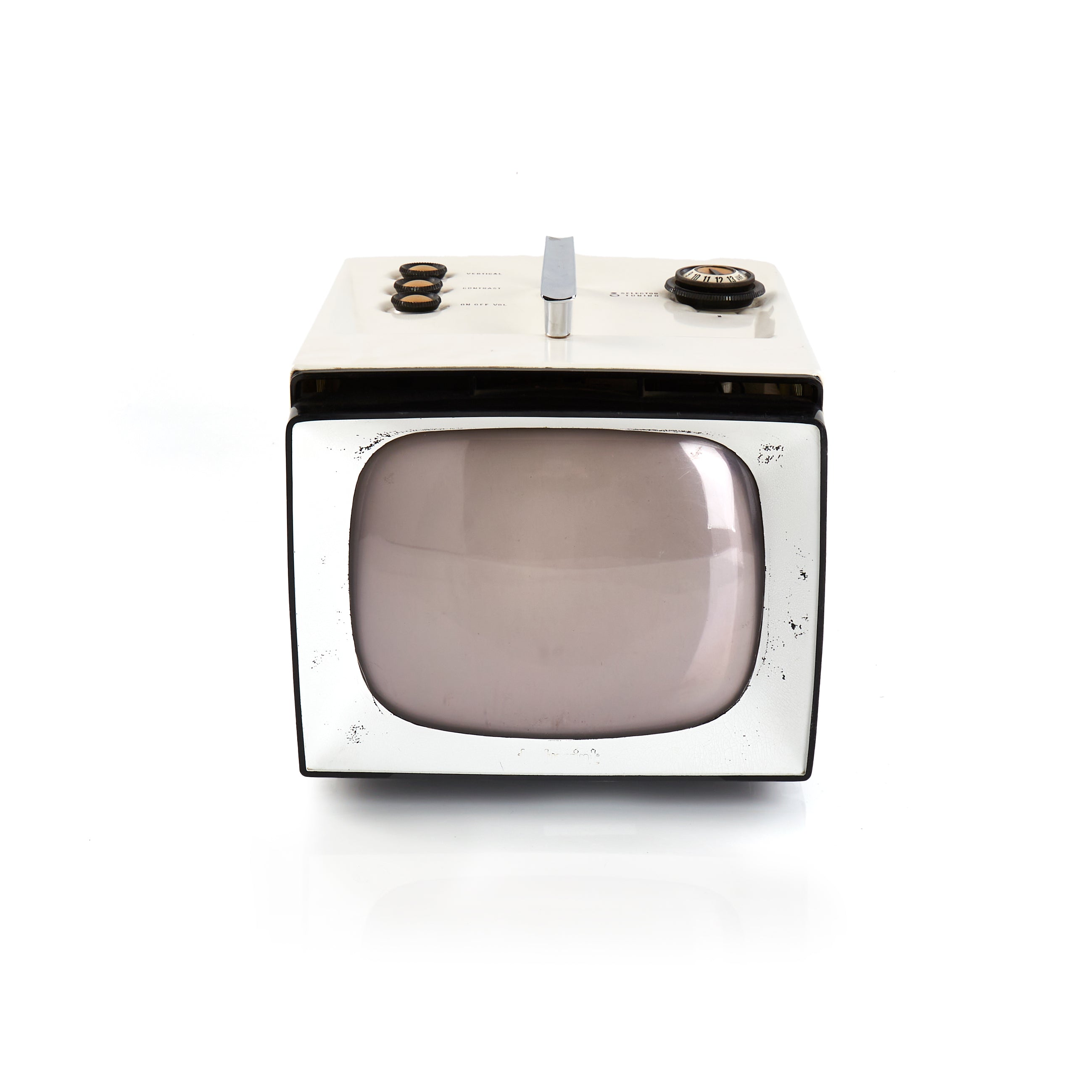 White Portable Television Gil Roy Props white-portable-television-gil-roy-props