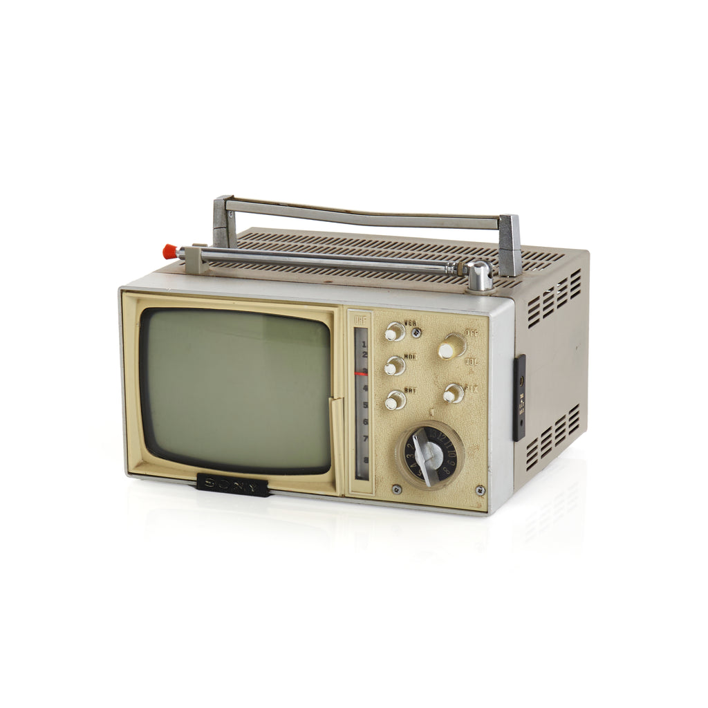 Beige Sony Portable Television
