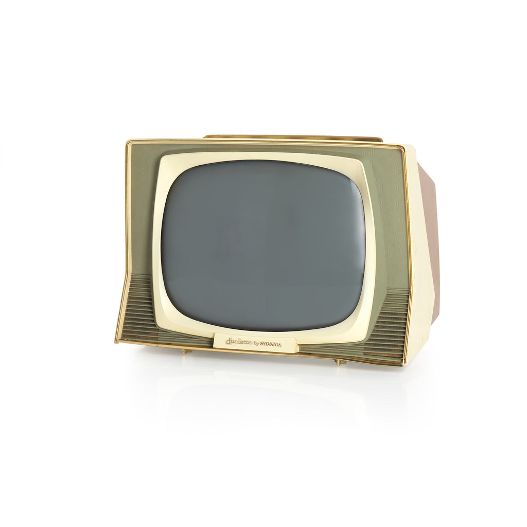 Sylvania Green and Cream Television