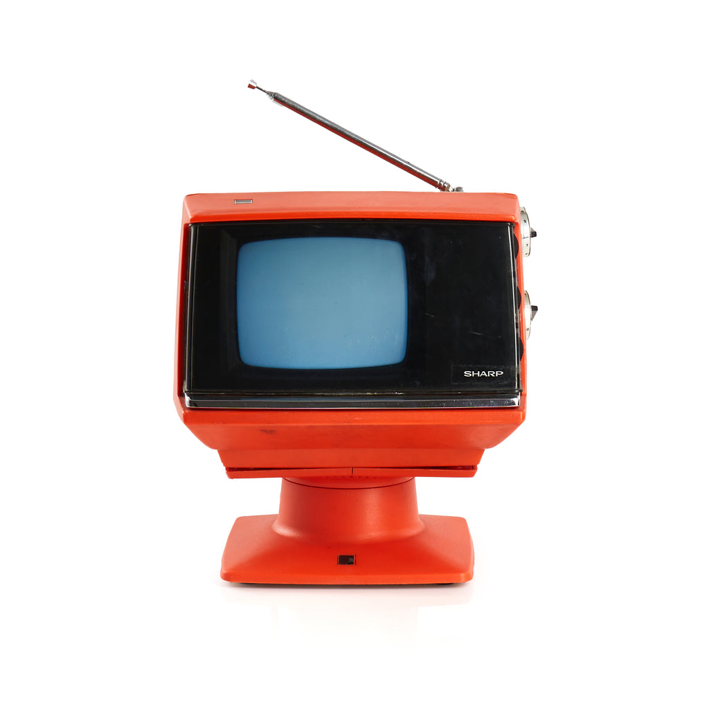 Orange Sharp Space Age Television - 1971