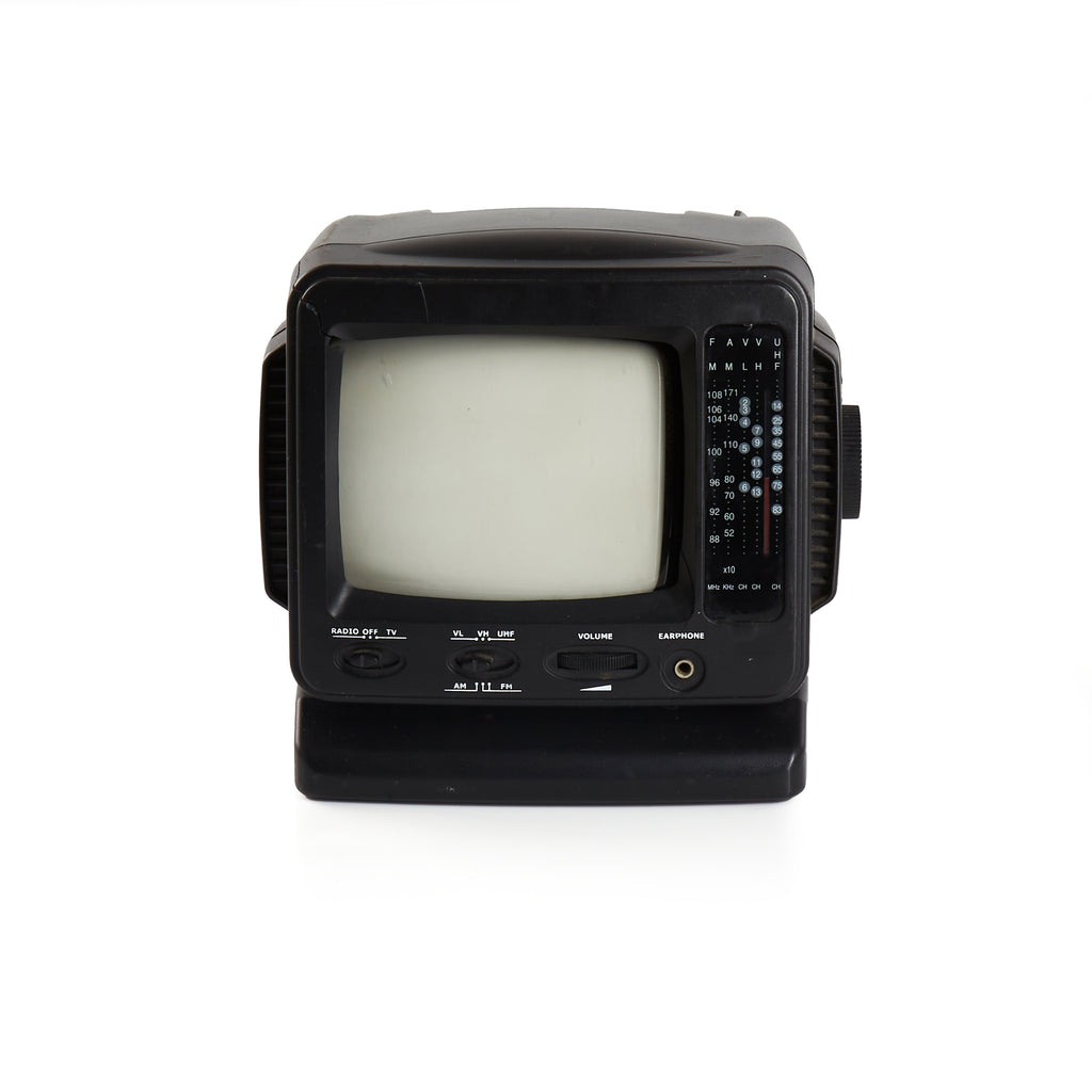 Black Portable Radio/ TV